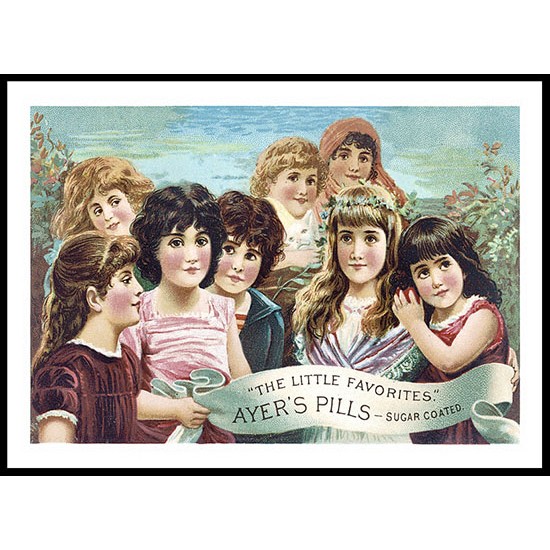 Ayers Pills, A New Print Of A Vintage Trade Card