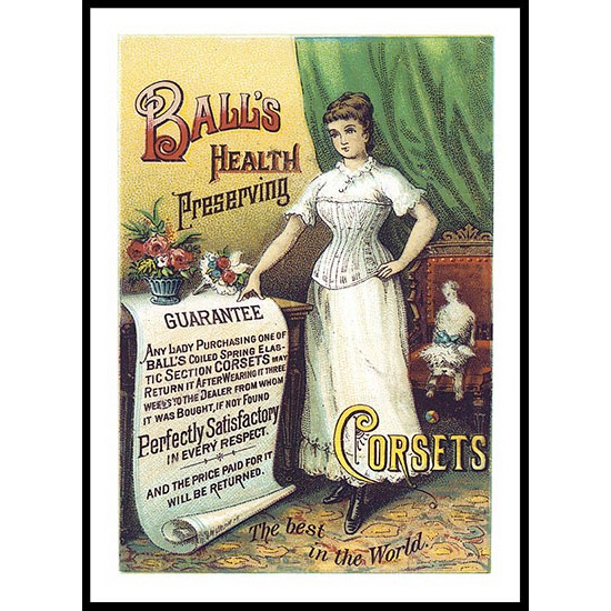 Ball, A New Print Of A Vintage Trade Card