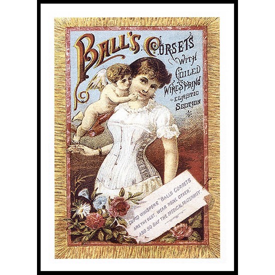 Balls, A New Print Of A Vintage Trade Card