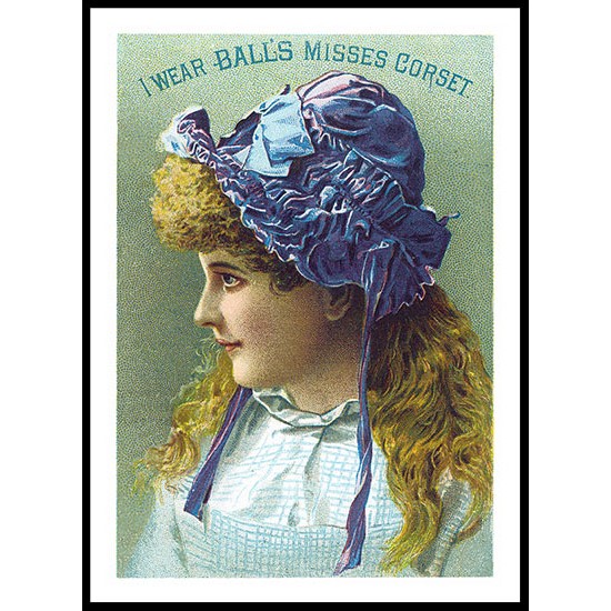 Balls Misses, A New Print Of A Vintage Trade Card