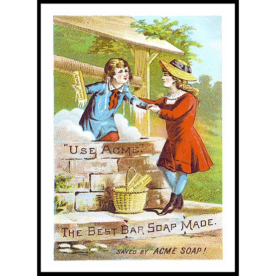 Bar Soap, A New Print Of A Vintage Trade Card