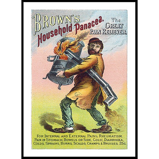 Browns, A New Print Of A Vintage Trade Card