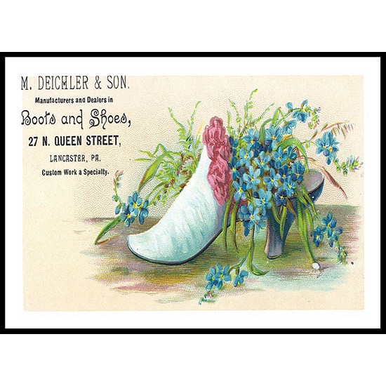 Deichler, A New Print Of A Vintage Trade Card