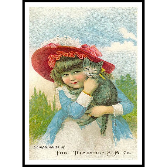 Domestic, A New Print Of A Vintage Trade Card