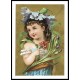 Flower Girl, A New Print Of A Vintage Trade Card