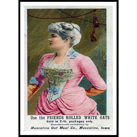 Friends, A New Print Of A Vintage Trade Card