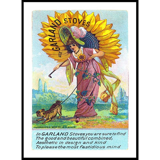 Garland, A New Print Of A Vintage Trade Card