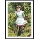 Girl, A New Print Of A Vintage Trade Card