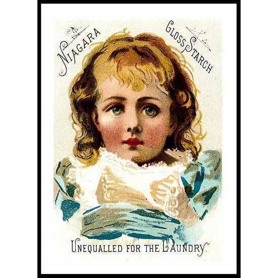 Gloss Starch, A New Print Of A Vintage Trade Card