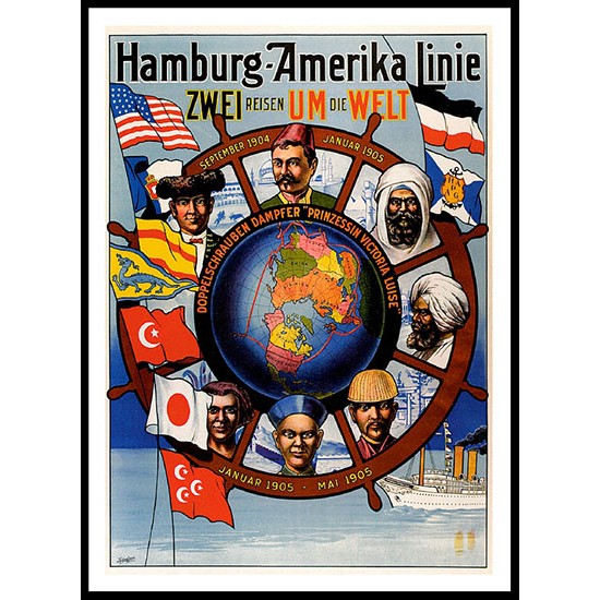 Hamburg, A New Print Of A Vintage Trade Card