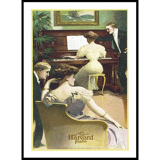 Harvard, A New Print Of A Vintage Trade Card