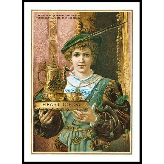 Heart, A New Print Of A Vintage Trade Card