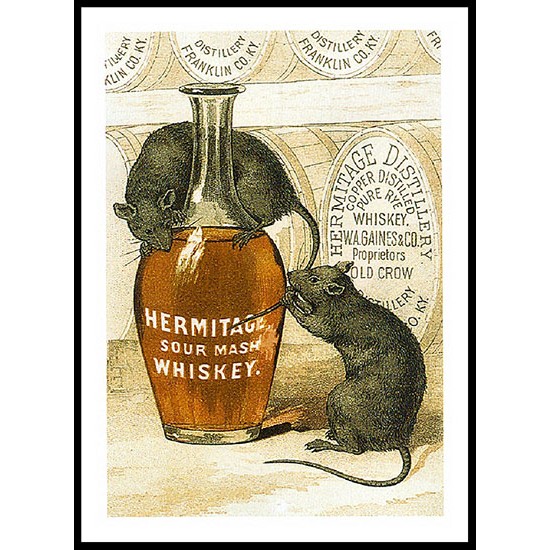 Hermitage, A New Print Of A Vintage Trade Card