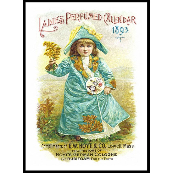 Hoyt's Perfume  - 1, A New Print Of A Vintage Trade Card