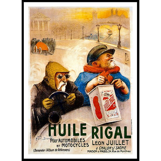 Huile, A New Print Of A Vintage Trade Card