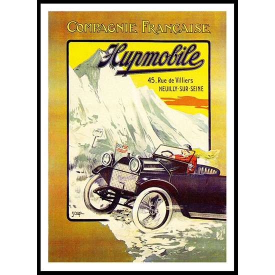 Hupmobile, A New Print Of A Vintage Trade Card