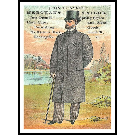 John Ayres, A New Print Of A Vintage Trade Card