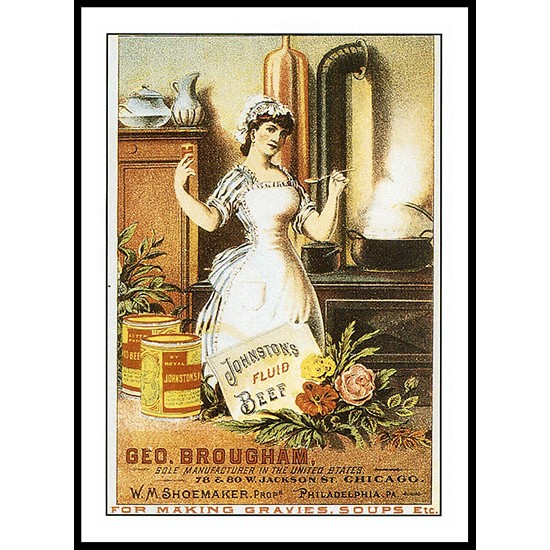 Johnstons, A New Print Of A Vintage Trade Card