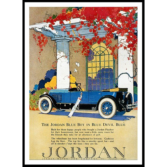 Jordan, A New Print Of A Vintage Trade Card Jordan, A New Print Of A Vintage Trade Card
