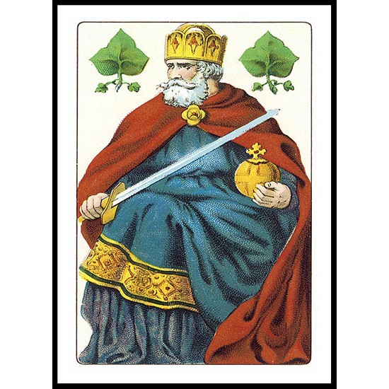 King, A New Print Of A Vintage Trade Card