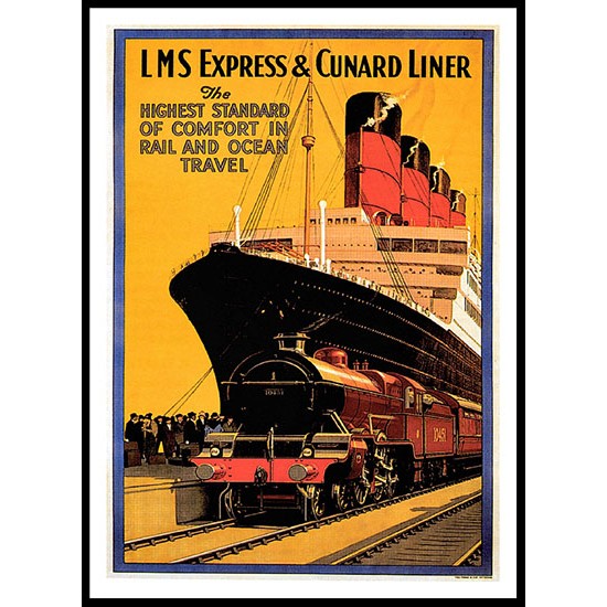 LMS Express, A New Print Of A Vintage Trade Card