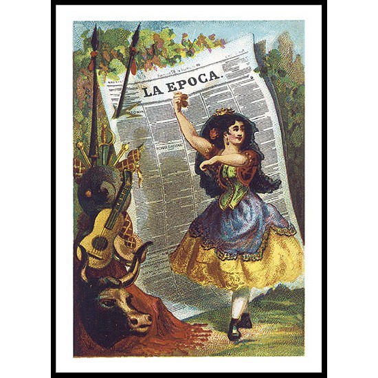 La Epoca, A New Print Of A Vintage Trade Card