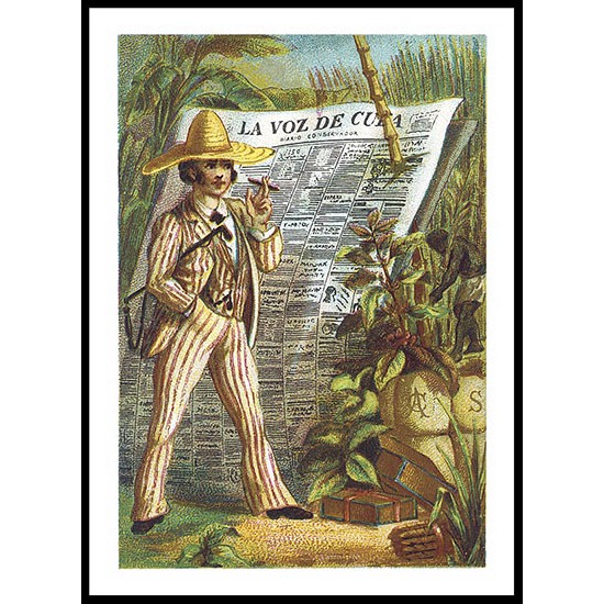 La Voz, A New Print Of A Vintage Trade Card