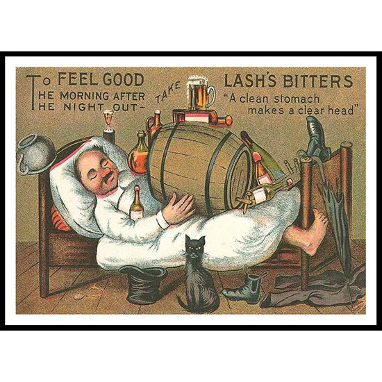 Lashs, A New Print Of A Vintage Trade Card