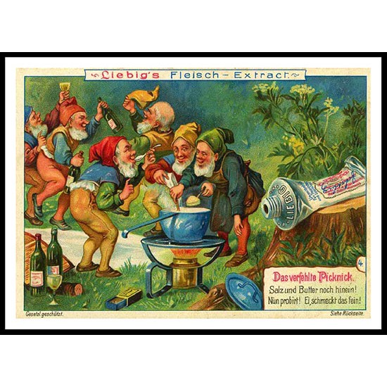 Liebig - 4, A New Print Of A Vintage Trade Card