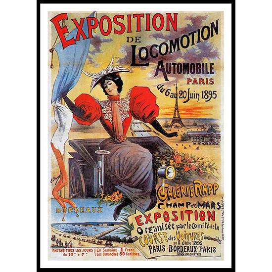 Locomotion, A New Print Of A Vintage Trade Card