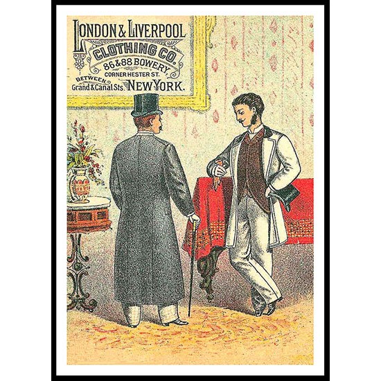 London Liverpool, A New Print Of A Vintage Trade Card