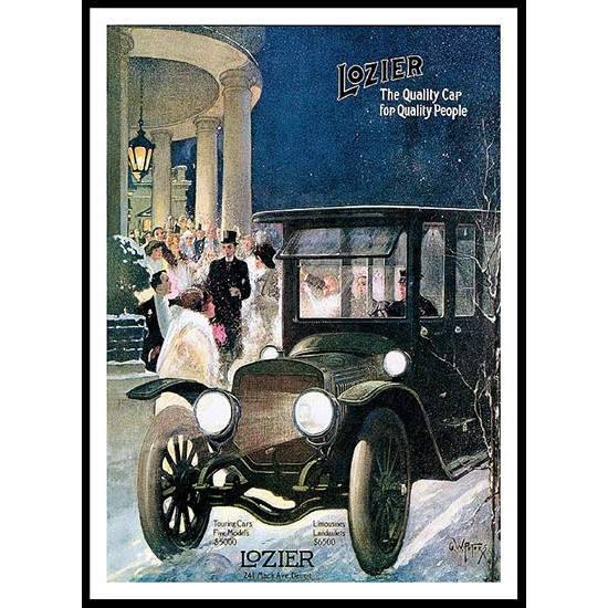 Lozier, A New Print Of A Vintage Trade Card