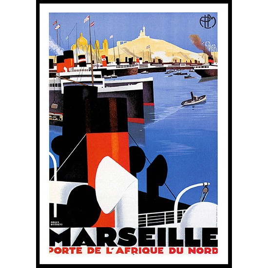 Marseille - 2, A New Print Of A Vintage Trade Card