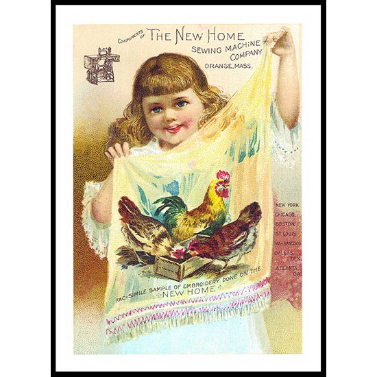 New Home - 2, A New Print Of A Vintage Trade Card