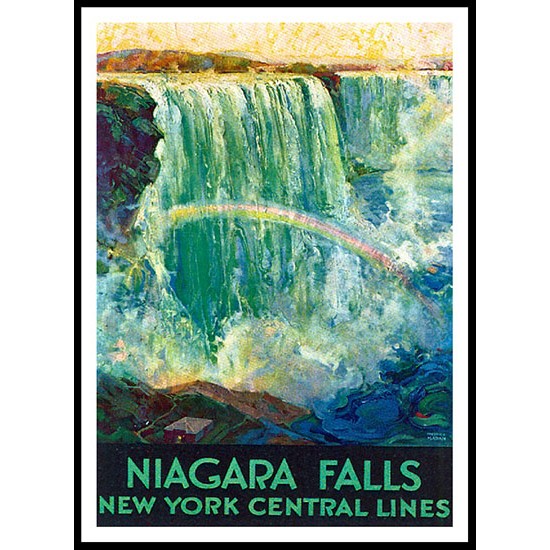 Niagara Falls, A New Print Of A Vintage Trade Card