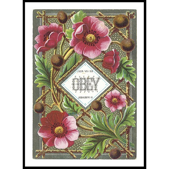 Obey, A New Print Of A Vintage Trade Card