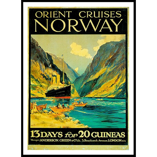 Orient - 2, A New Print Of A Vintage Trade Card