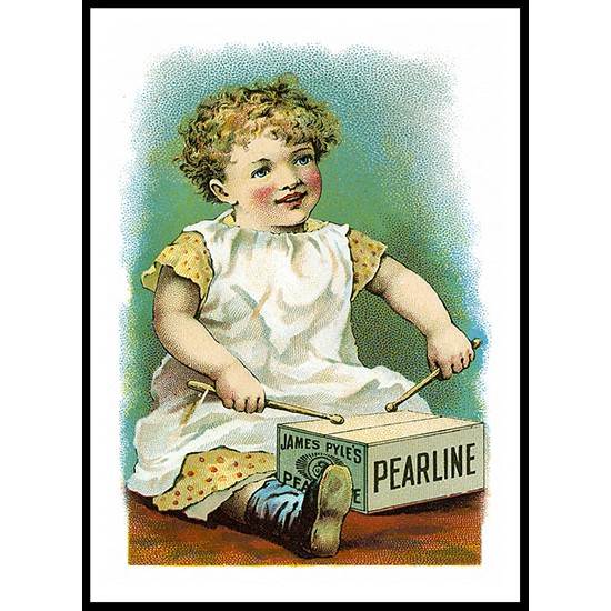 Pearline, A New Print Of A Vintage Trade Card