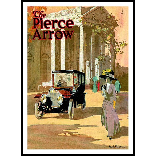 Pierce Arrow - 2, A New Print Of A Vintage Trade Card