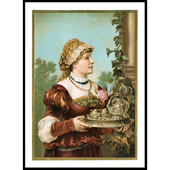 Princess, A New Print Of A Vintage Trade Card