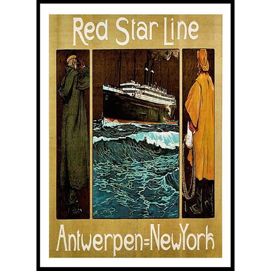 Red Star, A New Print Of A Vintage Trade Card