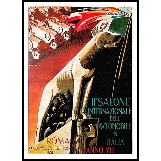 Roma 1929, A New Print Of A Vintage Trade Card