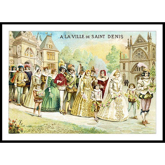 Saint Denis, A New Print Of A Vintage Trade Card