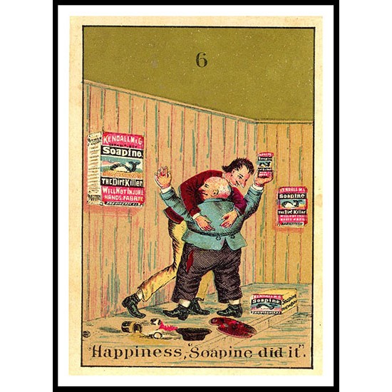 Soapine, A New Print Of A Vintage Trade Card