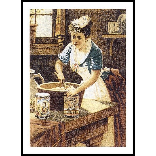 Spices, A New Print Of A Vintage Trade Card