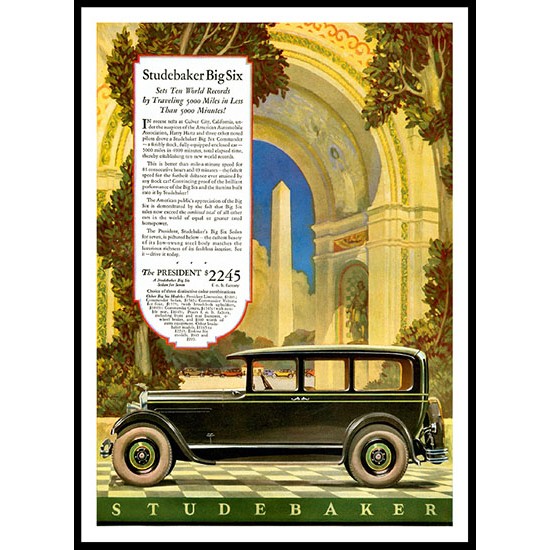 Studebaker, A New Print Of A Vintage Trade Card