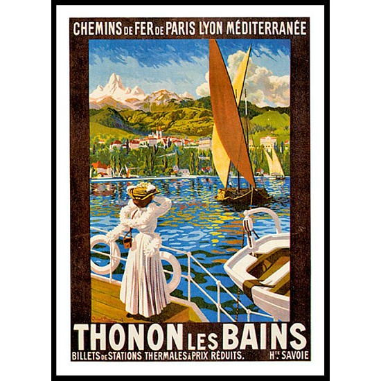 Thonon, A New Print Of A Vintage Trade Card