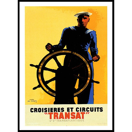 Transat, A New Print Of A Vintage Trade Card