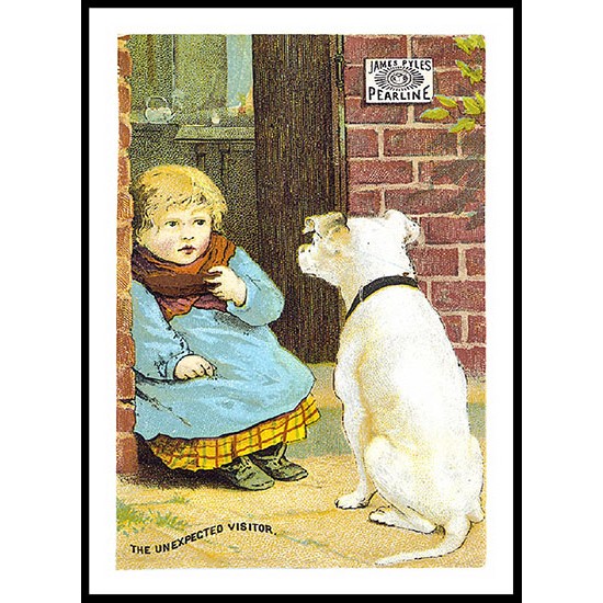 Unexpected, A New Print Of A Vintage Trade Card