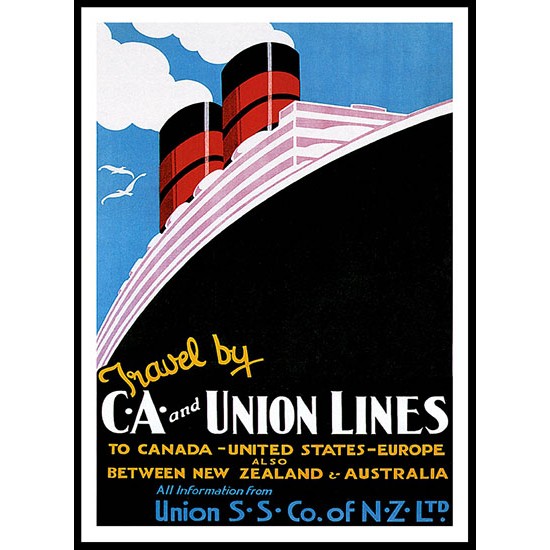 Union Line - 1, A New Print Of A Vintage Trade Card